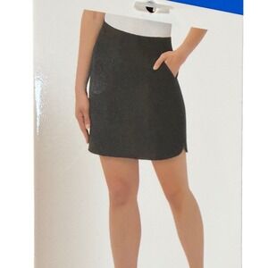 32 Degrees Cool Black Athletic Skort Skirt Sz. L Pockets Golf Tennis pickleball